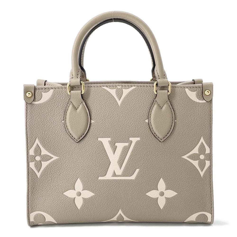 Louis Vuitton Monogram Empreinte On The Go Handbag Bicolor Tote Bag Shoulder